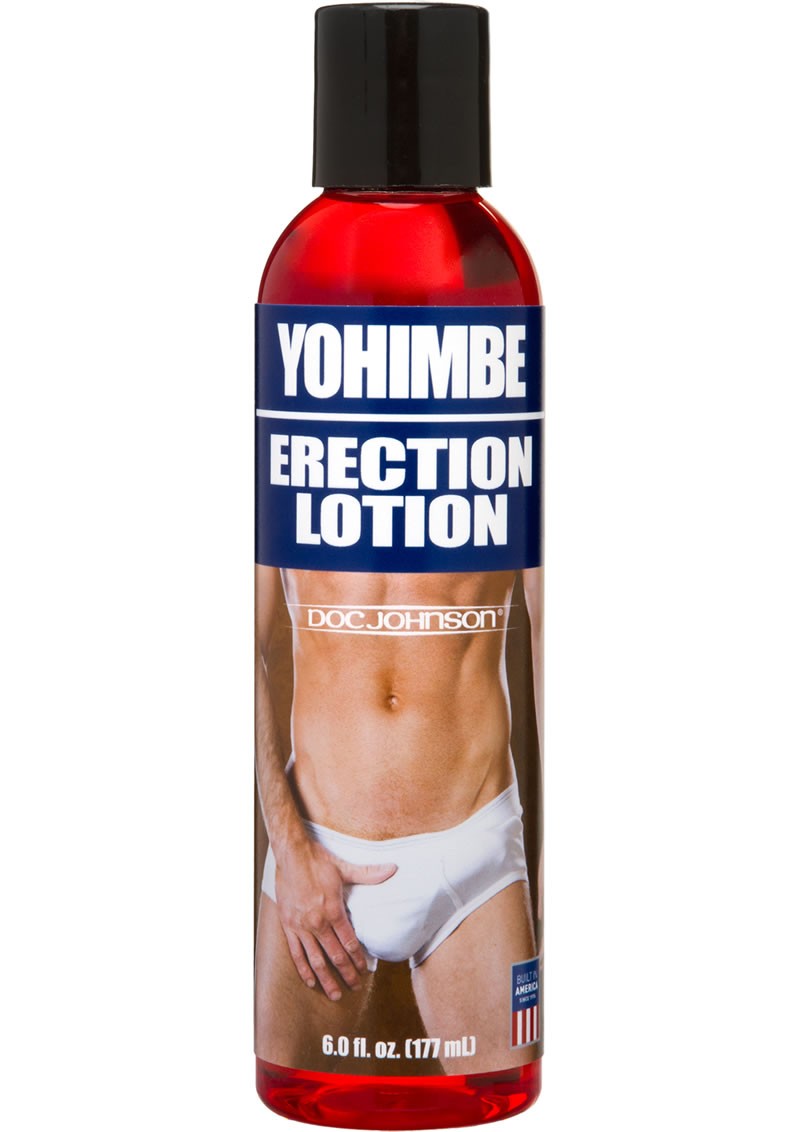 Yohimbe Erection Lotion Strawberry 6 Ounce Bottle