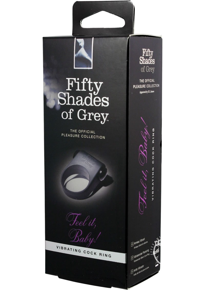Fifty Shades Of Grey Feel It Baby Cock Ring Black