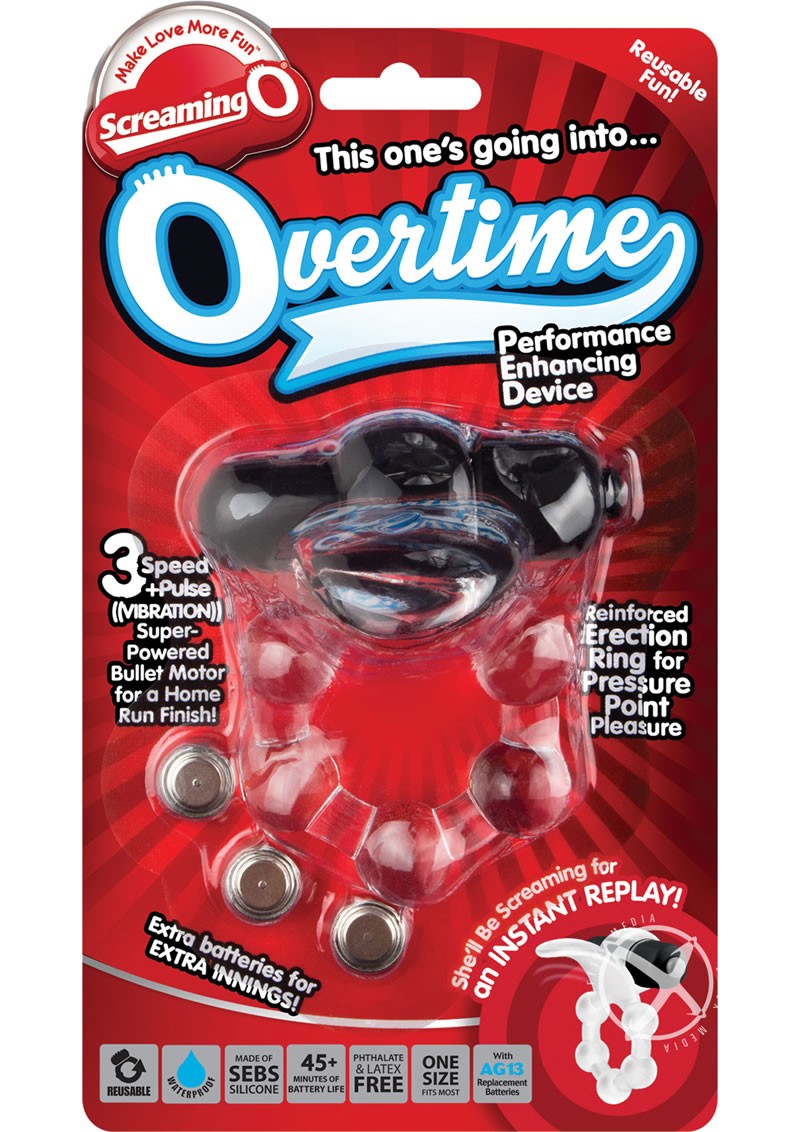 Screaming O Overtime Cockring Black