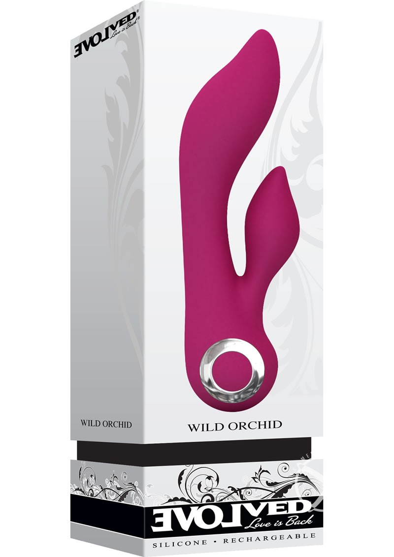 Wild Orchid Rechargeable Dual Vibrator Pink 7 Inch