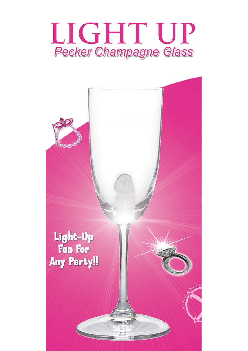 Light Up Pecker Champagne Glass