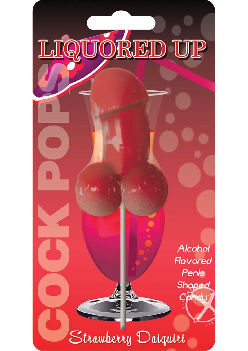 Liquored Up Cock Pops Lollipop Strawberry Daiquiri