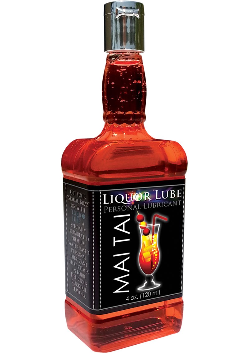 Liquor Lube Water Based Flavored Personal Lubricant Mai Tai 4 oz