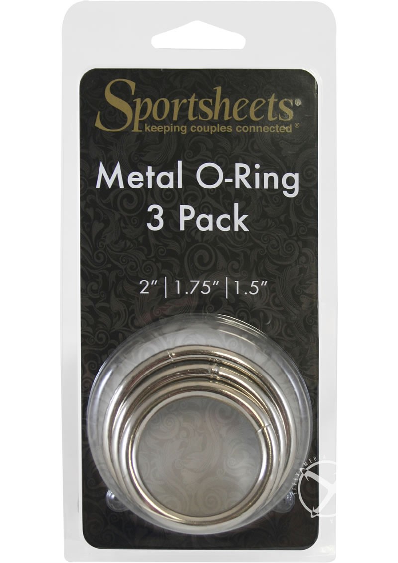 Metal O Ring 3 Pack Assorted Cockrings Metal