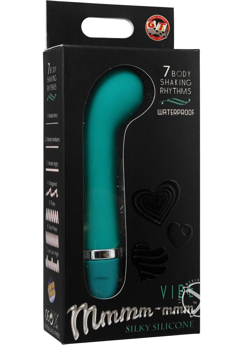 Mmmm mmm Silicone G Vibe Waterproof Teal 5 Inch