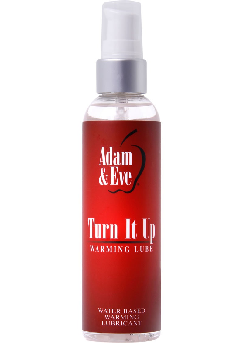 Adam and Eve Turn It Up Warming Lube Water Based 4 Ounce
