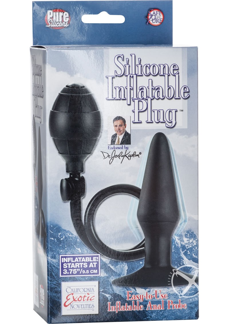 Dr. Kaplan Silicone Inflatable Anal Plug 3.75 Inch