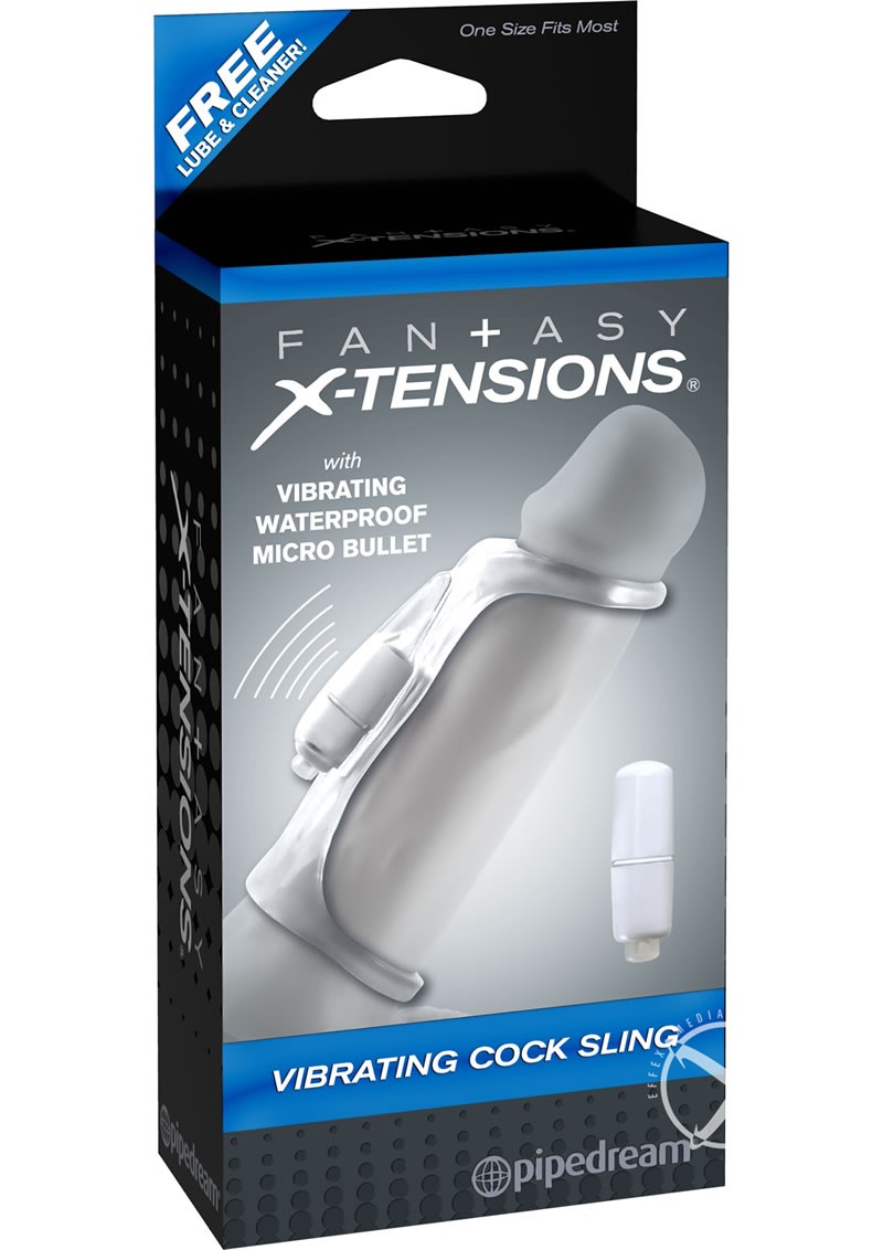 Fantasy Xtensions Cock Sling Sleeve Clear 5.5 Inch
