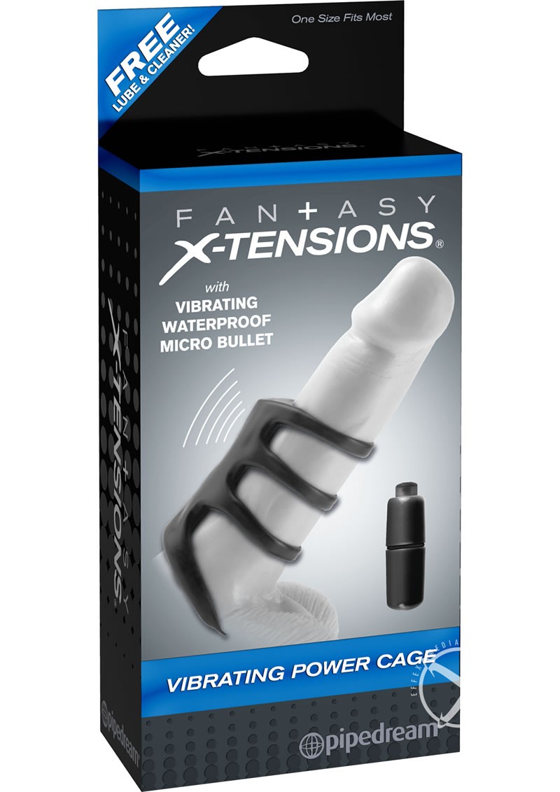 Fantasy Xtensions Silicone Warrior Cock Cage Black