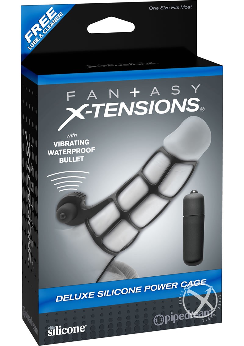 Fantasy Xtensions Deluxe Power Cock Cage Black