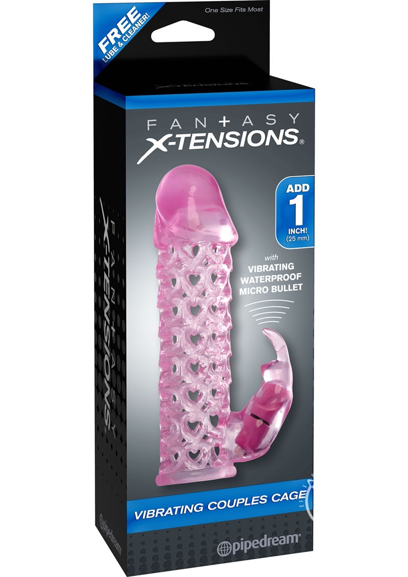 Fantasy Xtensions Couples Cock Cage Pink 6.25 Inch