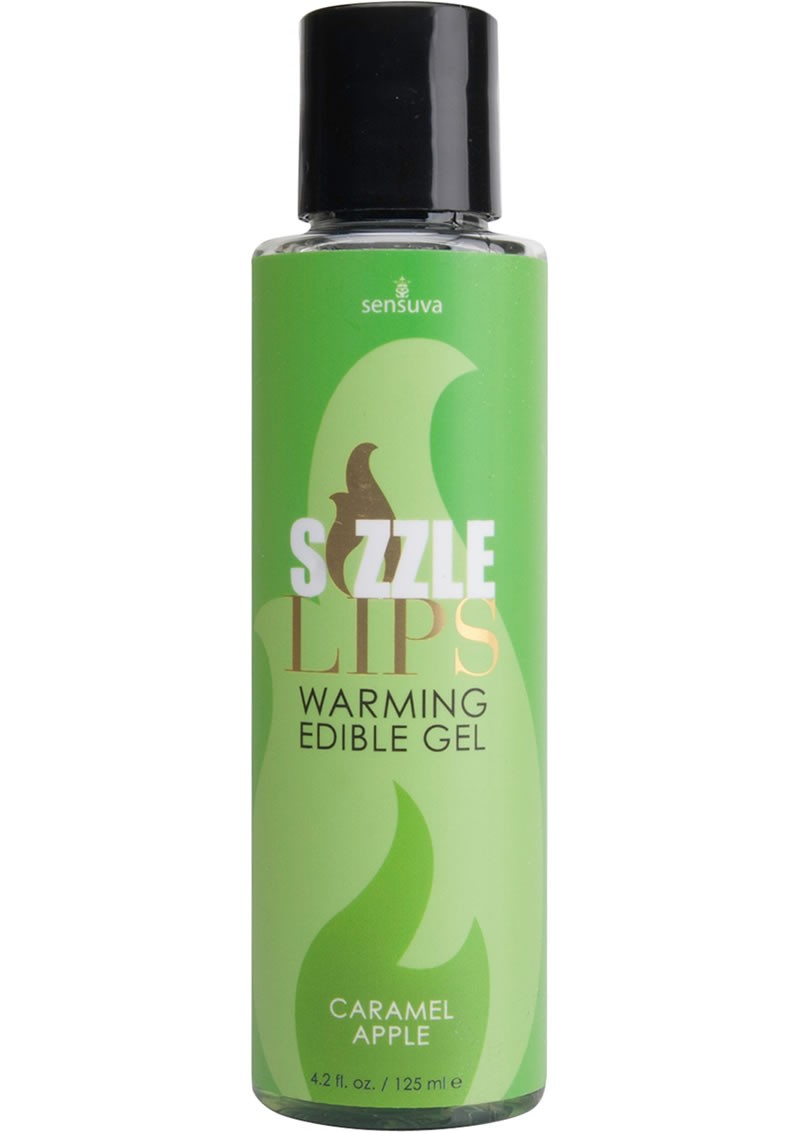 Sizzle Lips Warming Edible Gel Caramel Apple 4.2 Ounce
