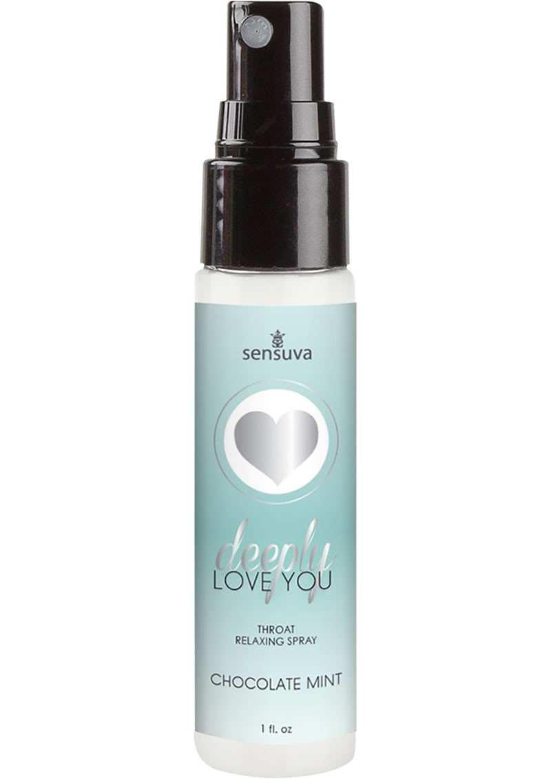 Deeply Love You Throat Relaxing Spray Chocolate Mint 1 oz Spray