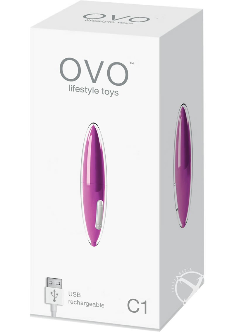 Ovo C1 Rechargeable Mini Vibe Showerproof Lilac