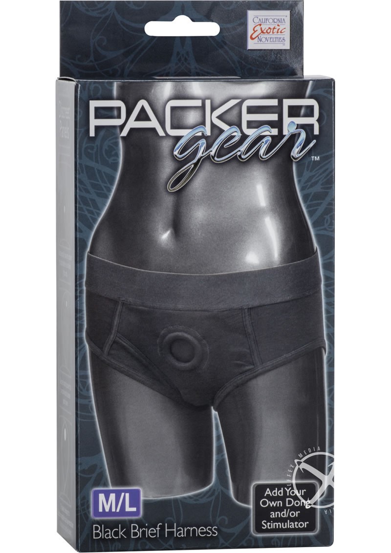 Packer Gear Brief Harness Black Medium/Large