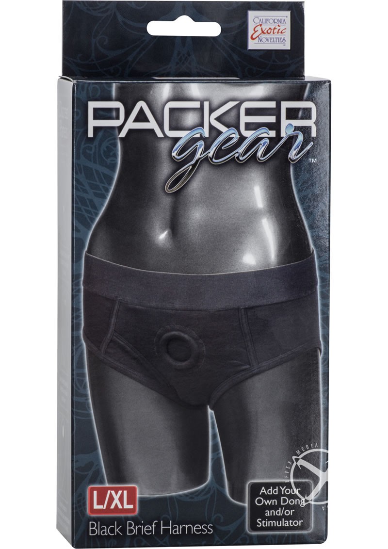 Packer Gear Black Brief Harness Large/Xtra Large