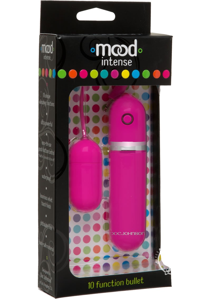 Mood Intense 10 Function Bullet Waterproof Pink