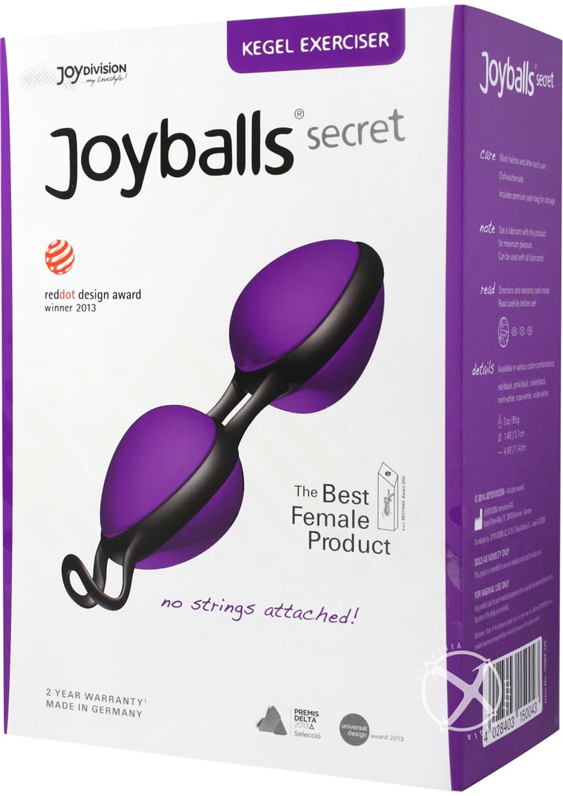 Joyballs Secret Dual Kegel Exerciser Violet & Black