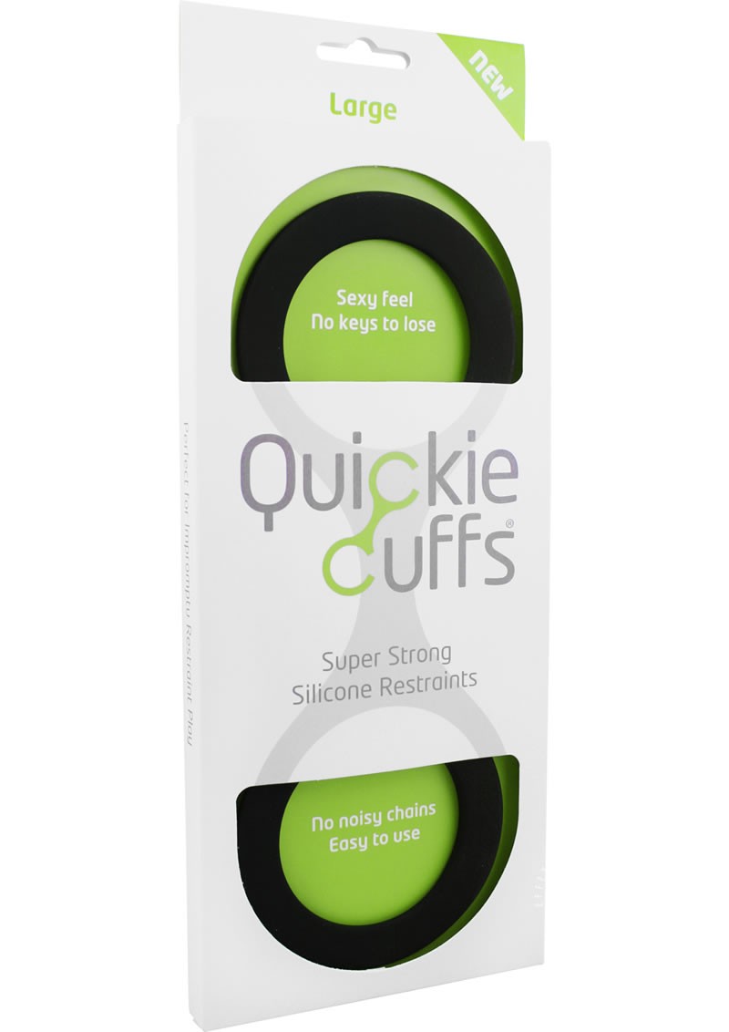 Quickie Cuffs Silicone Restraints Large Black