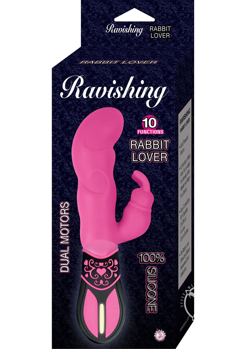 Ravishing 10 Function Rabbit Lover Vibe Pink 7.75 Inch