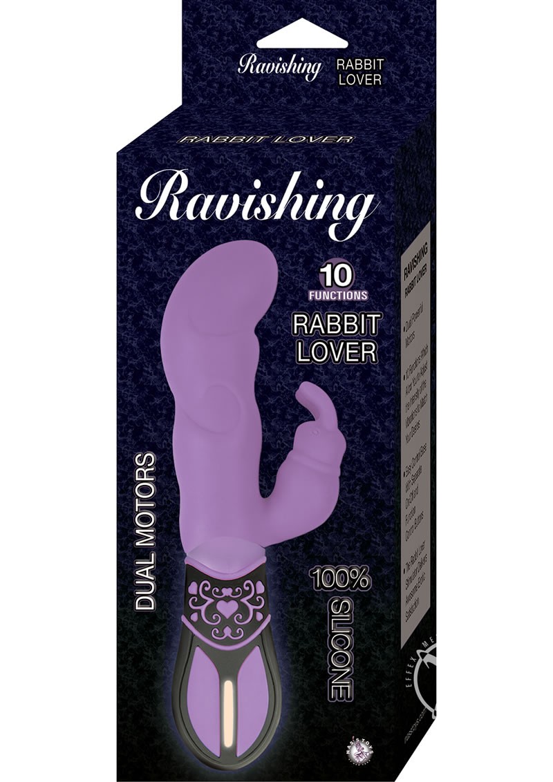 Ravishing 10 Function Rabbit Lover Vibe Purple 7.75 Inch