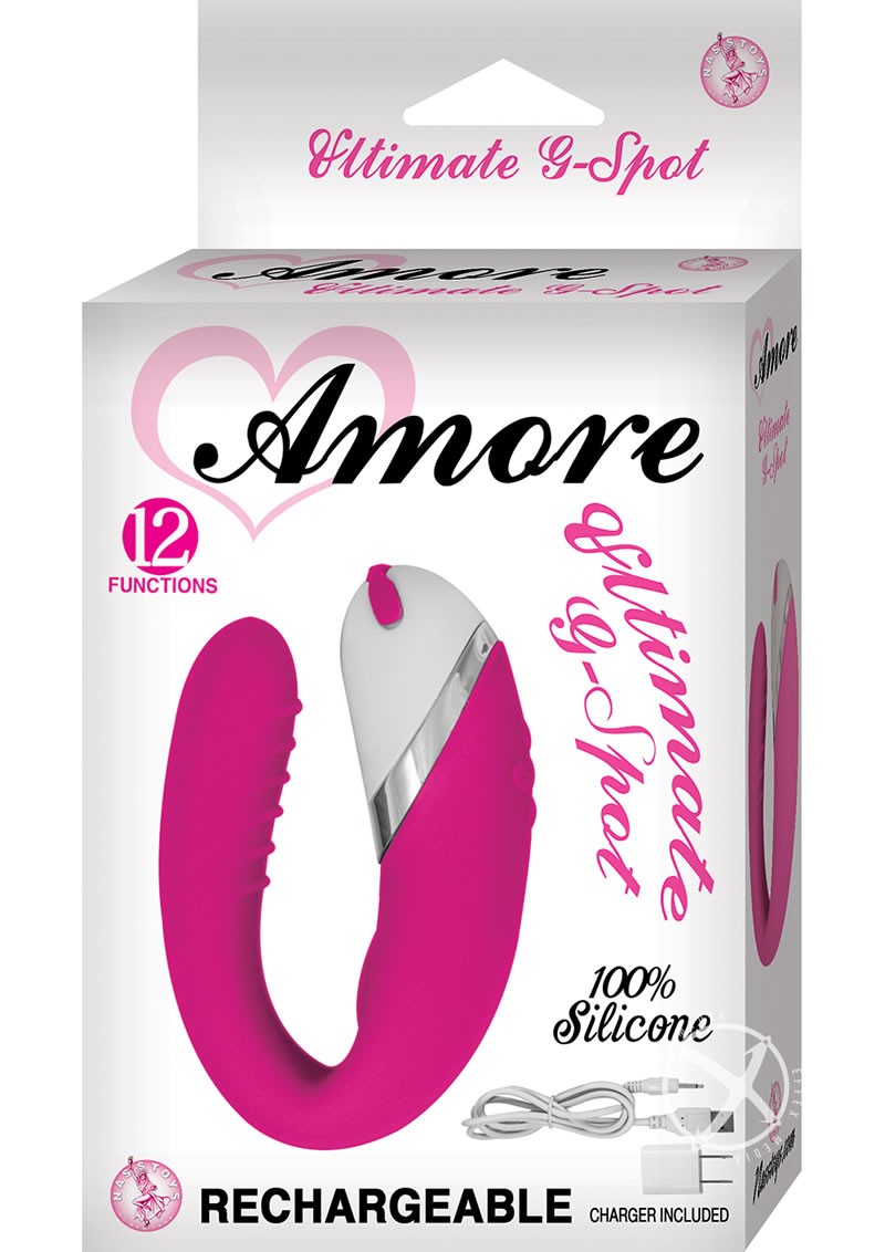 Amore Ultimate G Spot Rechargeable Massager Pink 4.1 Inch