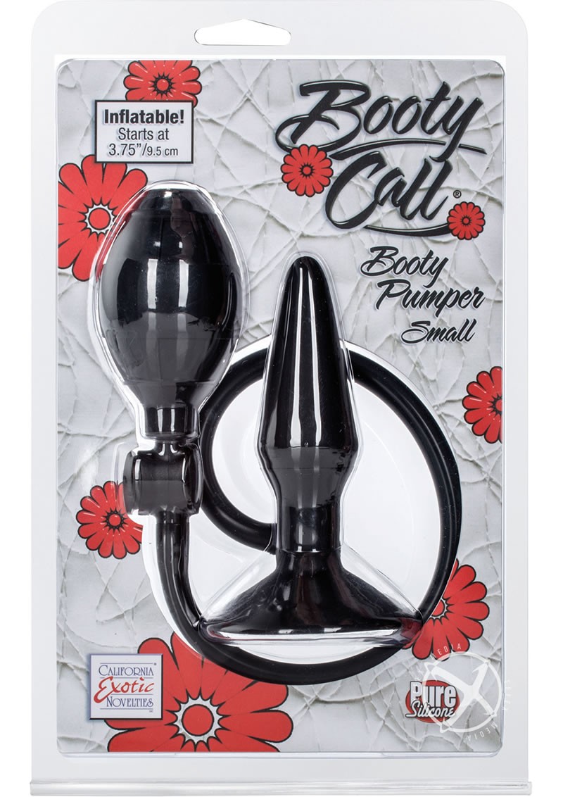 Booty Call Booty Pumper Inflatable Anal Plug Small Black