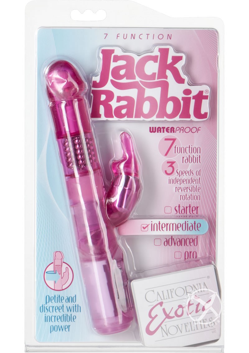 7 Function Jack Rabbit Dual Vibe Waterproof Pink 4.75 Inch