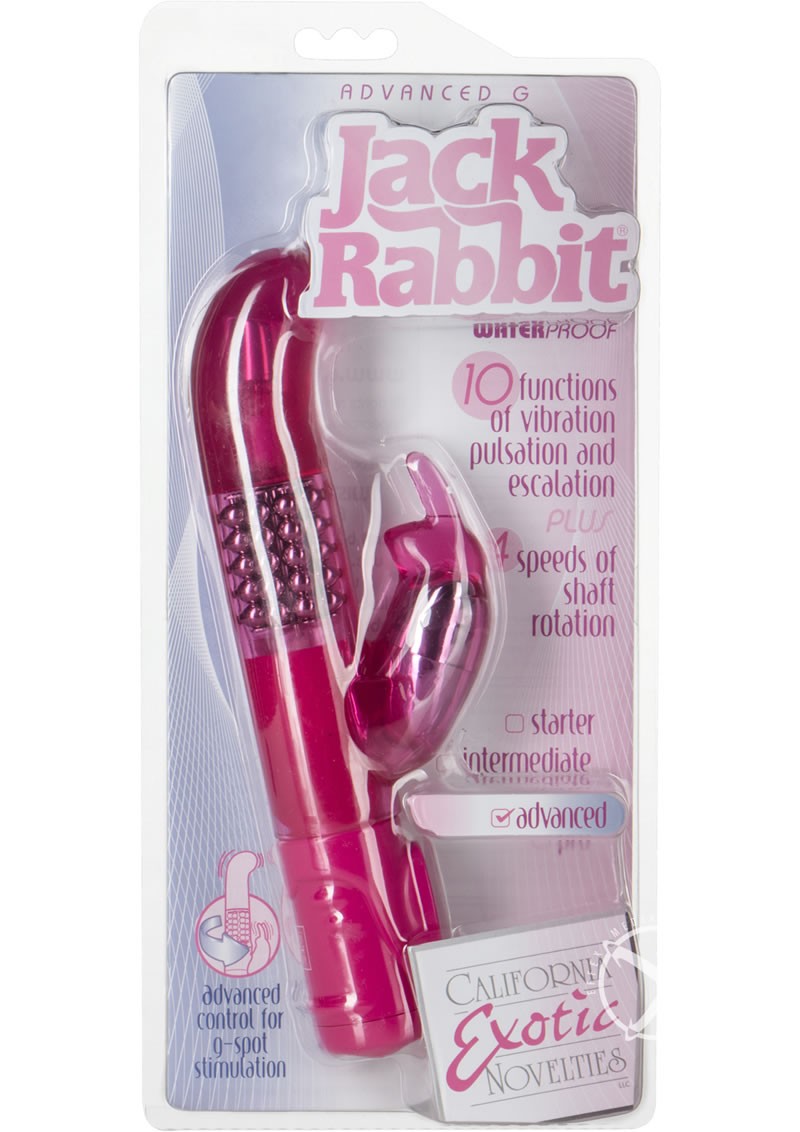 Advanced G Jack Rabbit Dual Vibe Waterproof Pink 5 Inch