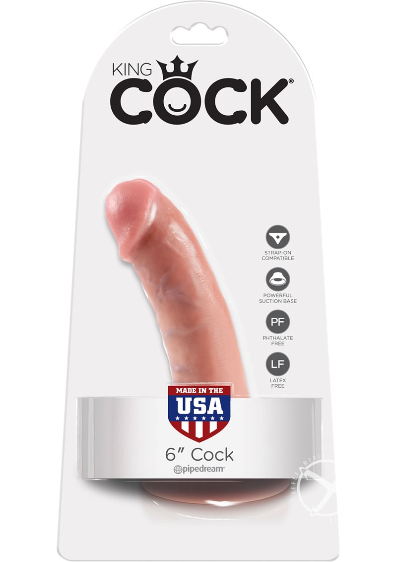 King Cock 6 Dildo Flesh