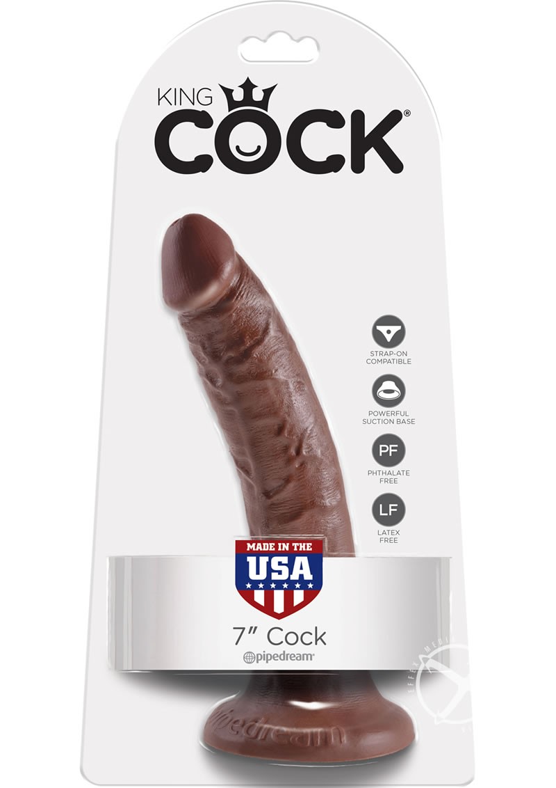 King Cock 7 Dildo Brown