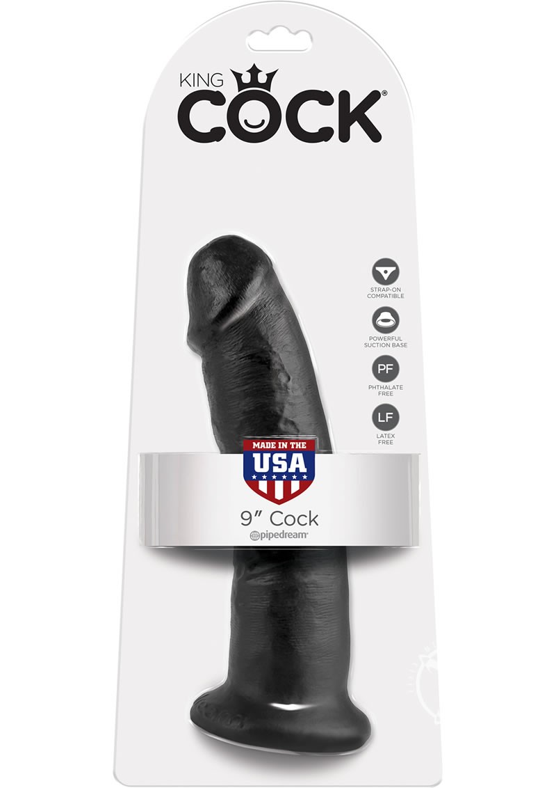 King Cock 9 Dildo Black
