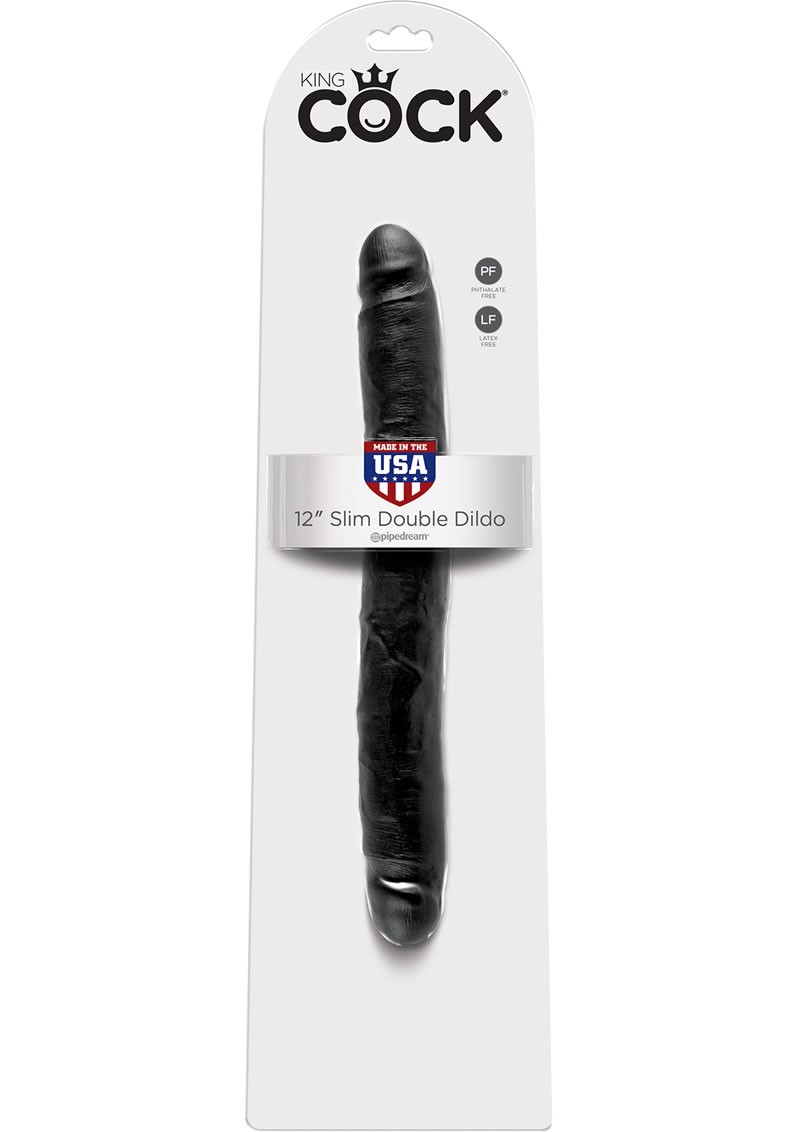 King Cock 12 Slim Double Black