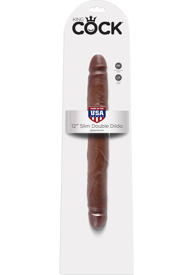 King Cock 12 Slim Double Brown