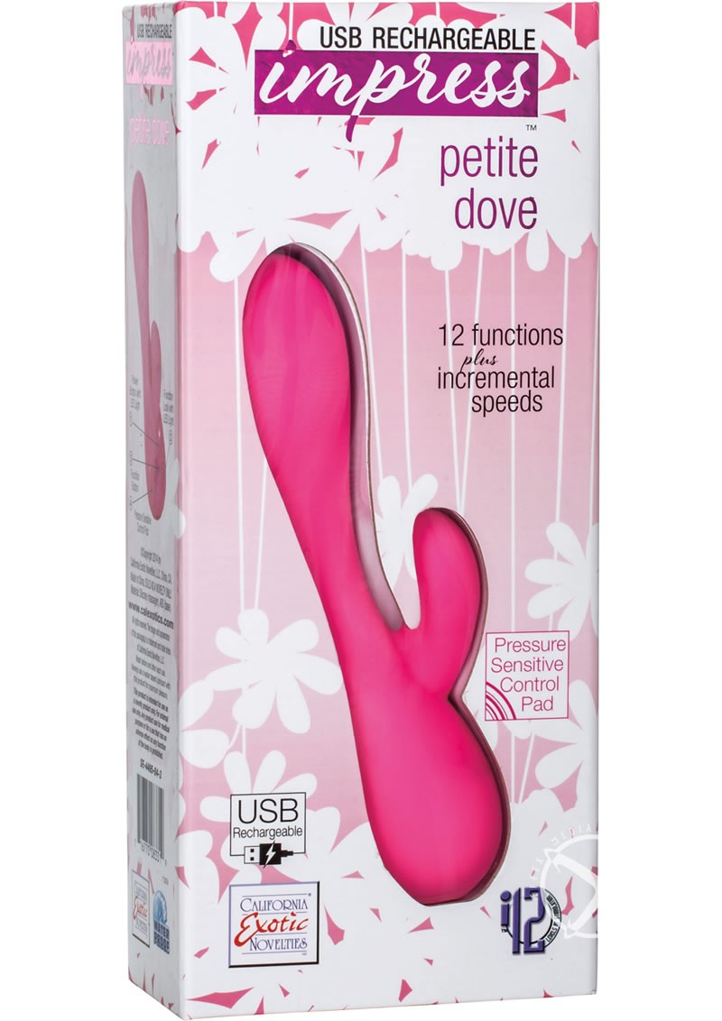 Impress USB Rechargeable Petite Dove Vibe Pink 6.9 Inch