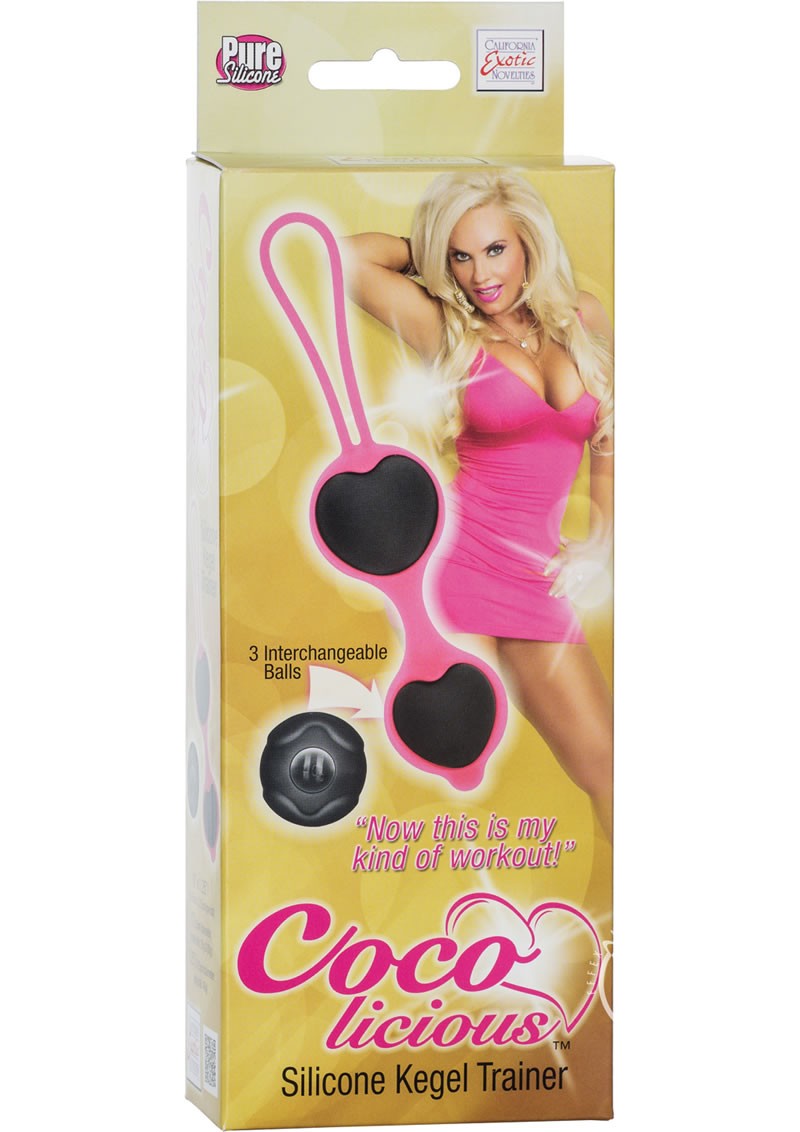 Coco Licious Silicone Kegel Trainer Black And Pink