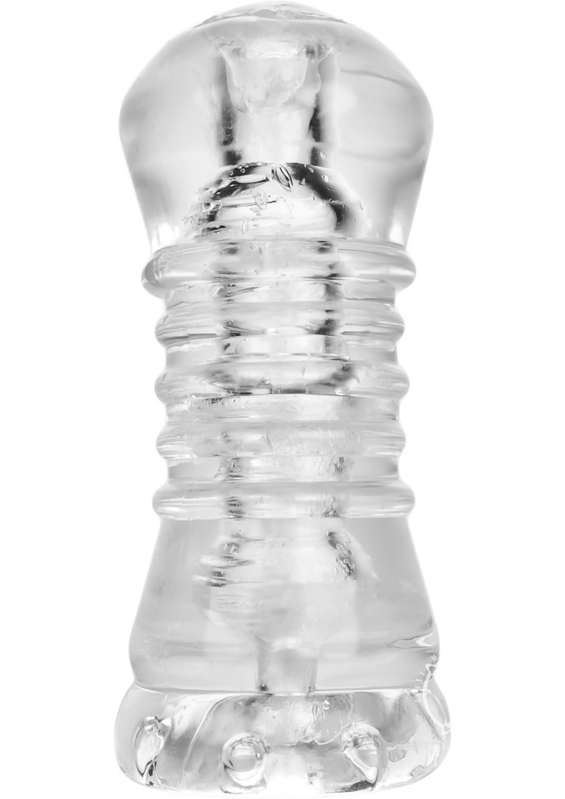 Atomic Jock Jerk Jack Off Masturbator Sleeve Clear 6.5 Inch