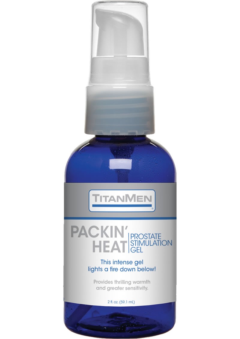 TitanMen Packin` Heat Prostate Stimulation Gel 2 Ounce Pump