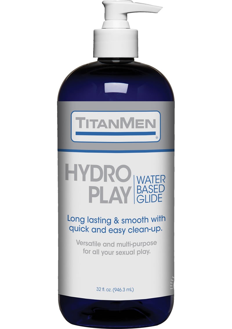 TitanMen Hydro Play Water Based Lubricant Glide 32 oz Pump