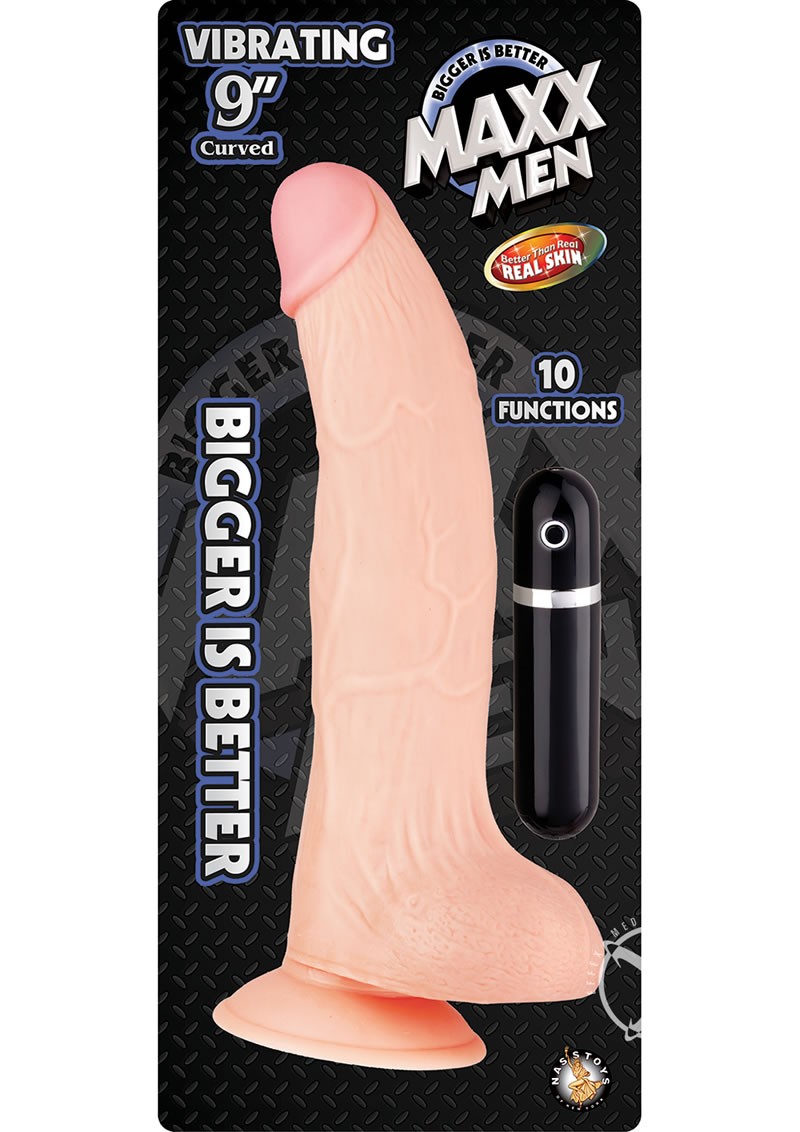 Maxx Men Vibe Curved Dong 9 Flesh