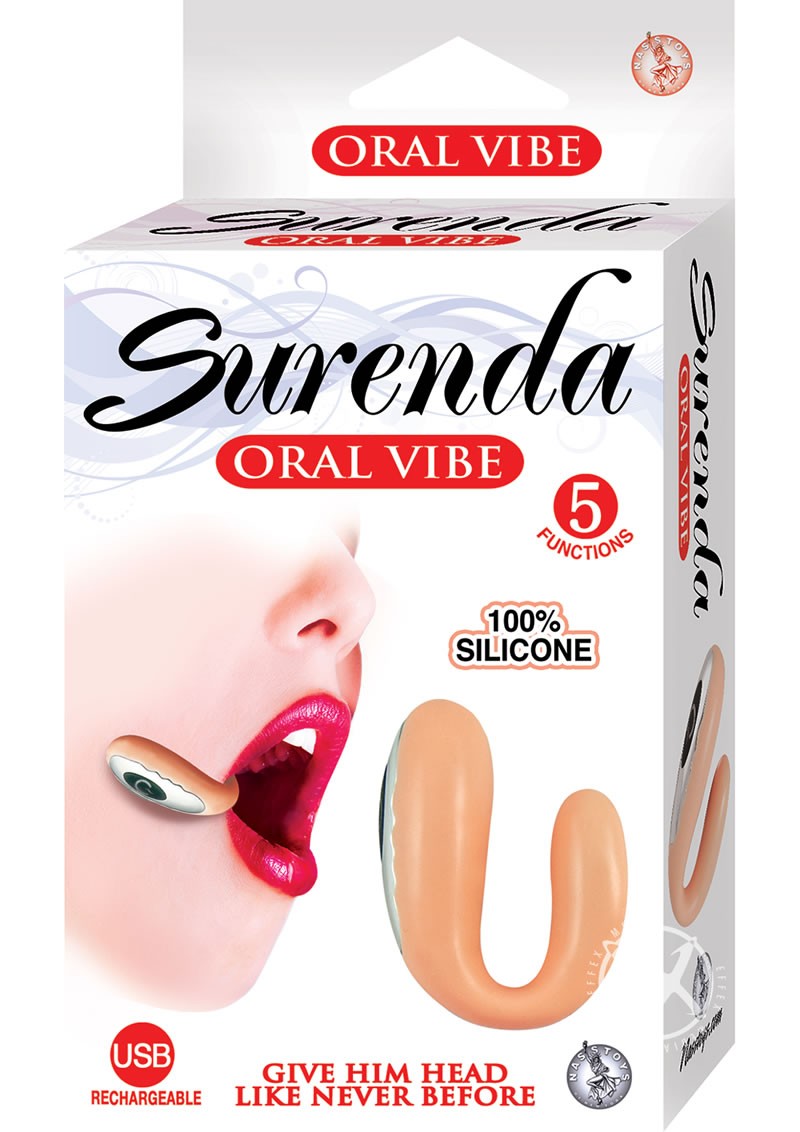 Surenda Oral Vibe Rechargeable 5 Function Flesh 2.25 Inch