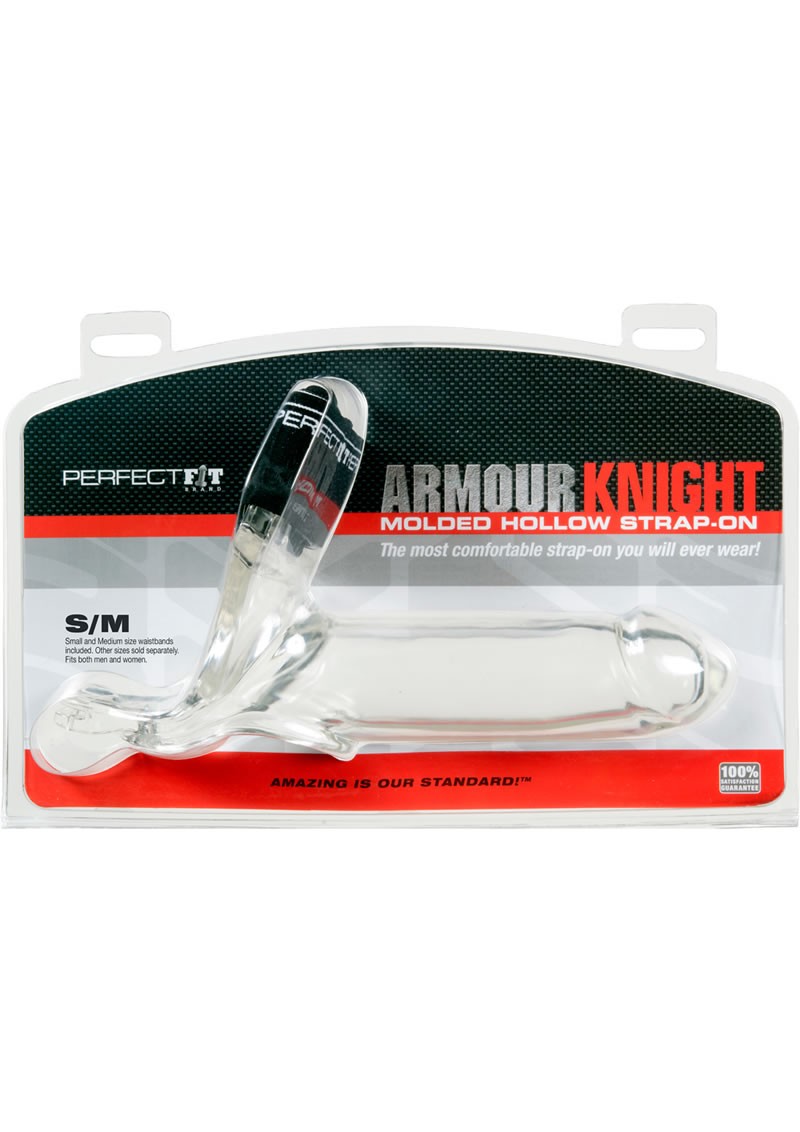 Armour Knight Molded Hollow Strap On Small & Medium Waistbands Clear