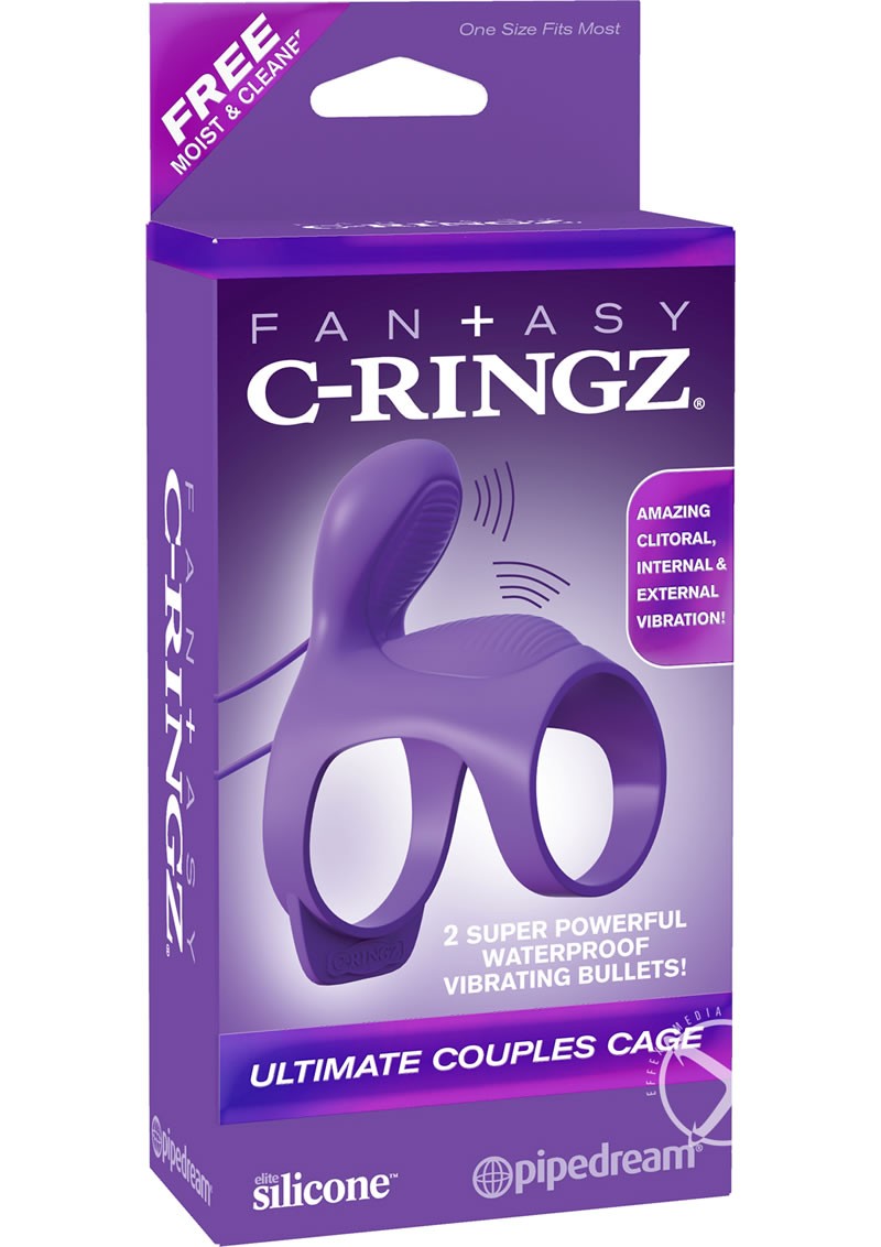 Fantasy C Ringz Ultimate Couples Cage Cockring Purple
