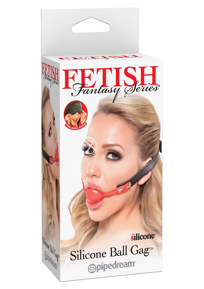 Fetish Fantasy Silicone Ball Gag Red