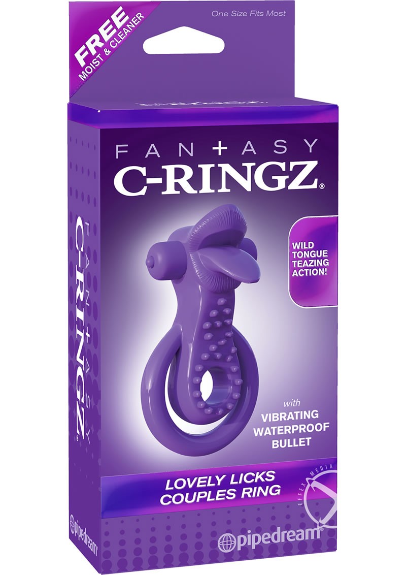 Fcr-lovely Licks Couples Ring Purple