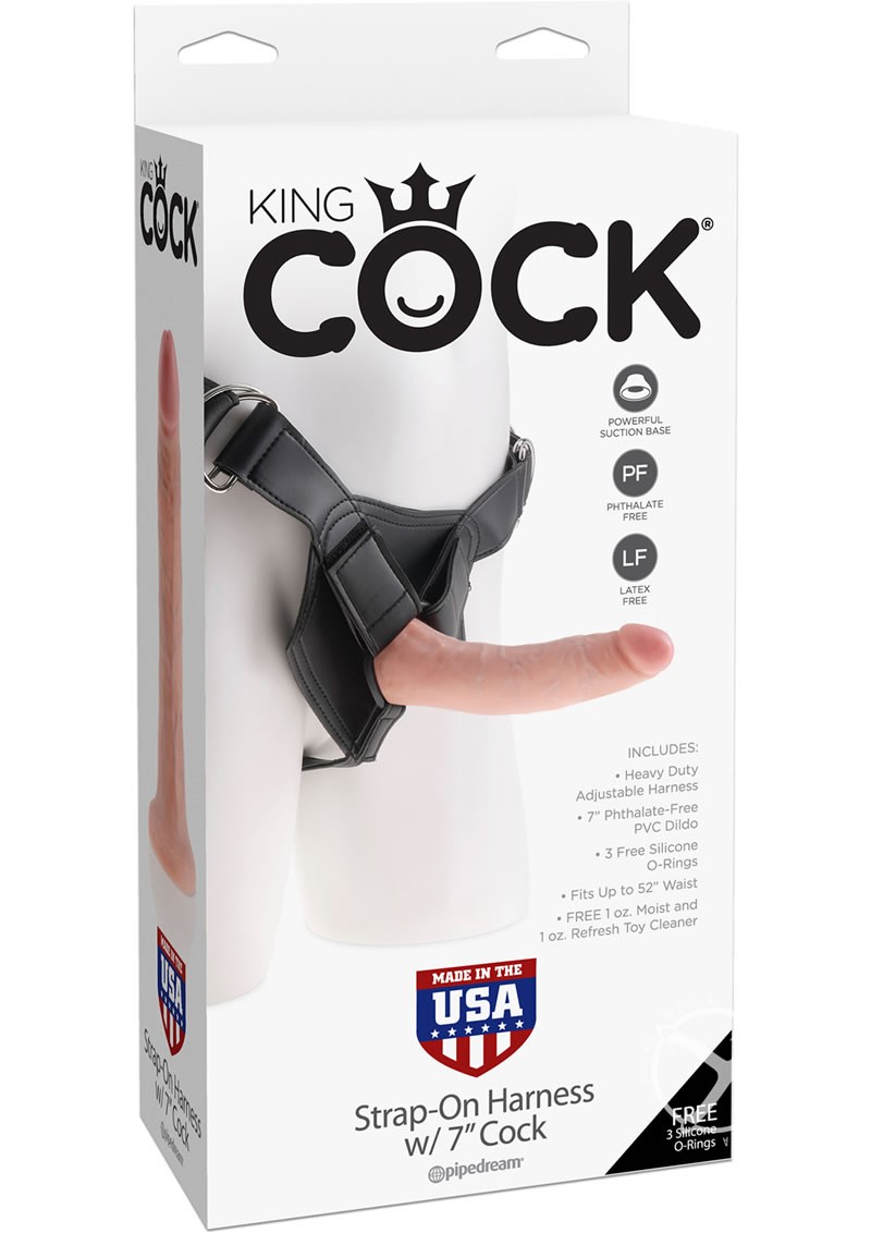 King Cock Strap On Harness 6 Cock Flesh