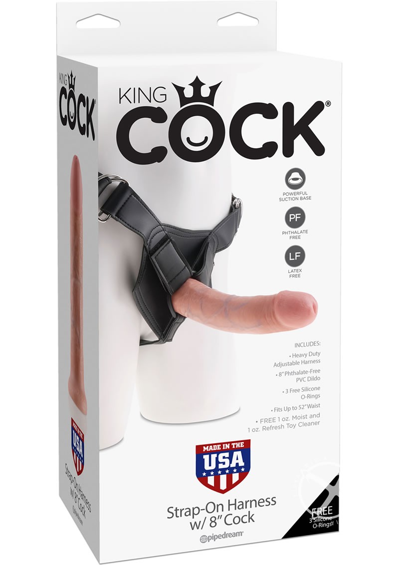 King Cock Strap On Harness 8 Cock Flesh