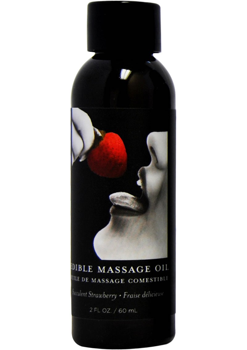 Edible Massage Oil Strawberry 2 Ounce