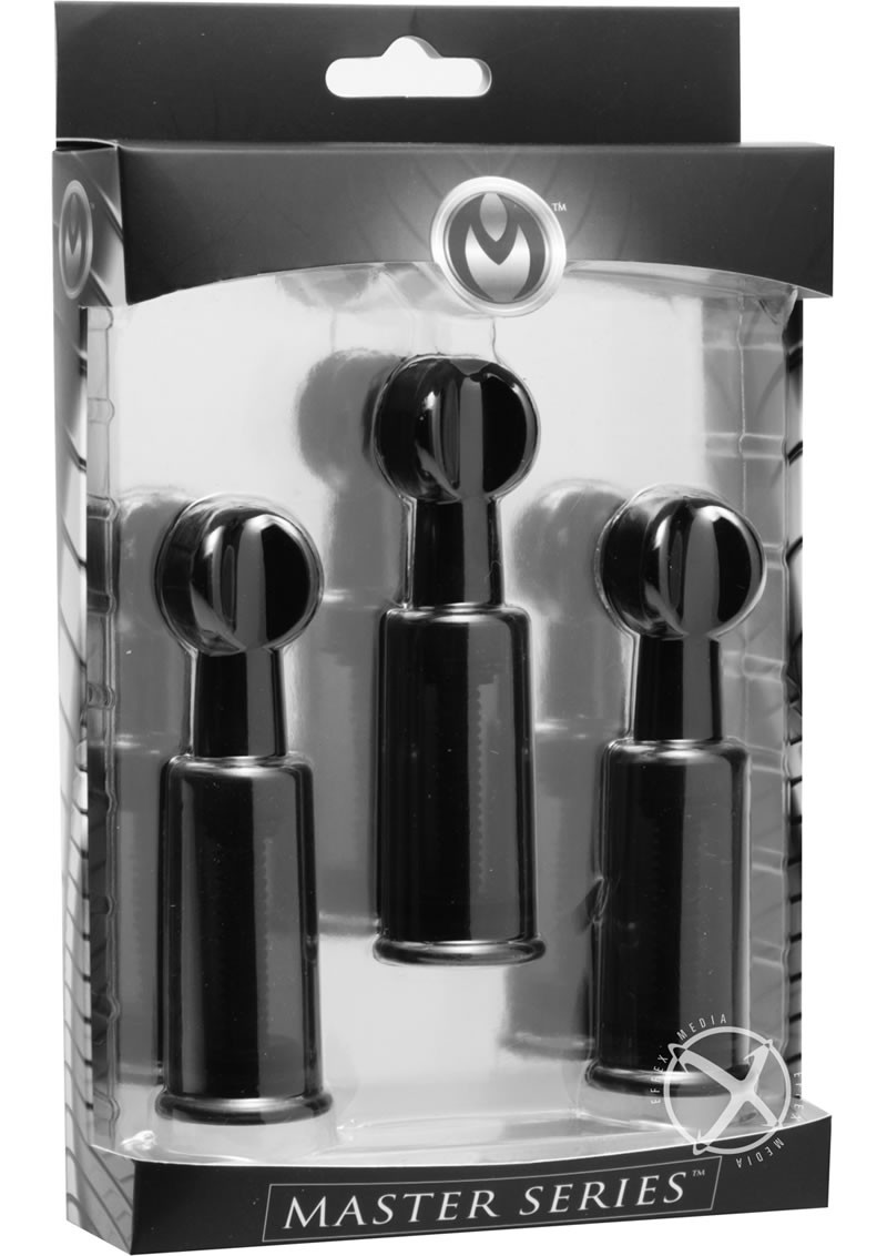 Master Series Fusion Triple Suckers Set Black