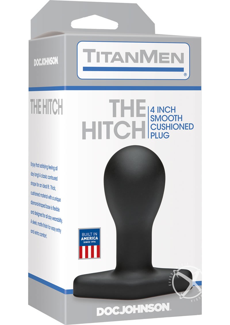 Titanmen The Hitch Anal Plug Black 4 Inch